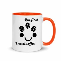 11oz Ceramic Mug with Color Inside