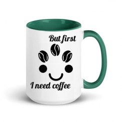 15oz Ceramic Mug with Color Inside