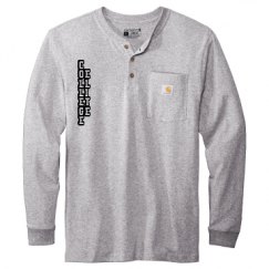 Unisex Carhartt Long Sleeve Henley Tee 