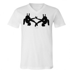 Unisex V-Neck Jersey Tee