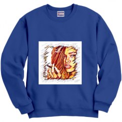 Unisex Film and Foil Crewneck Sweatshirt