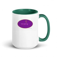 15oz Ceramic Mug with Color Inside