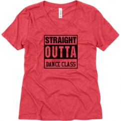 Ladies Relaxed Fit Super Soft Triblend V-Neck Tee