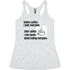 Ladies Slim Fit Super Soft Racerback Triblend Tank