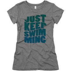 Ladies Slim Fit Super Soft Triblend Tee