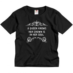 In her soul tee (youth) BLK