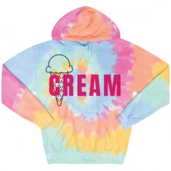 Unisex Tie-Dye Fleece Hoodie