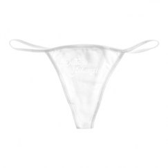 Basic White Thong Underwear