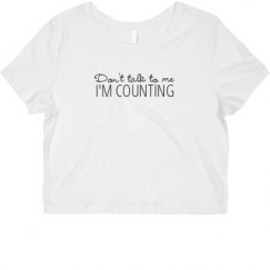 Ladies Slim Fit Crop Top Tee