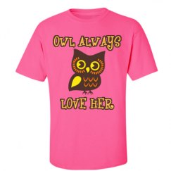 Unisex Ultra Cotton Safety Neon Crewneck Tee