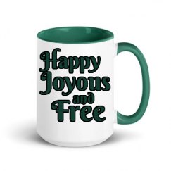 15oz Ceramic Mug with Color Inside