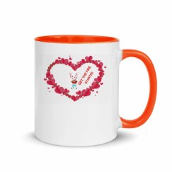 11oz Ceramic Mug with Color Inside