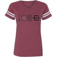 Ladies Relaxed Fit Vintage Sports Tee