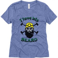 Ladies Relaxed Fit Super Soft Triblend V-Neck Tee