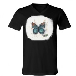 Unisex V-Neck Jersey Tee