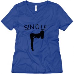 Ladies Relaxed Fit V-Neck Tee