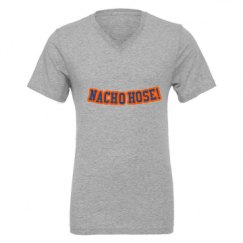 Unisex CVC Jersey V-Neck T-Shirt