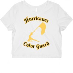 Ladies Slim Fit Crop Top Tee