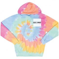 Unisex Tie-Dye Fleece Hoodie
