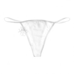 Basic White Thong Underwear