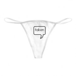 Basic White Thong Underwear