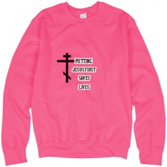 Unisex Neon Crewneck Sweatshirt