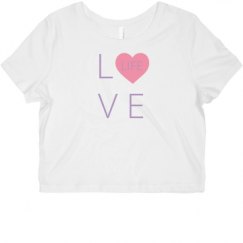 Ladies Slim Fit Crop Top Tee