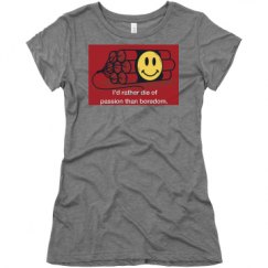 Ladies Slim Fit Super Soft Triblend Tee