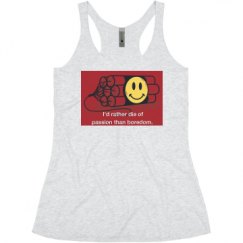 Ladies Slim Fit Super Soft Racerback Triblend Tank