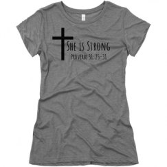 Ladies Slim Fit Super Soft Triblend Tee