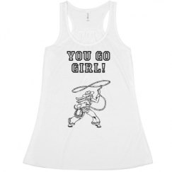 Ladies Flowy Racerback Tank