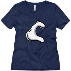 Ladies Relaxed Fit V-Neck Tee