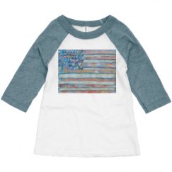 Toddler 3/4 Sleeve Raglan Tee