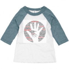Toddler 3/4 Sleeve Raglan Tee