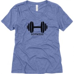 Ladies Relaxed Fit Super Soft Triblend V-Neck Tee