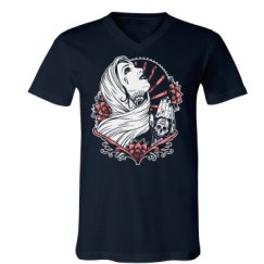 Unisex V-Neck Jersey Tee