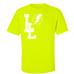 Unisex Ultra Cotton Safety Neon Crewneck Tee