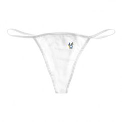 Basic White Thong Underwear