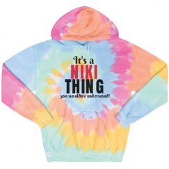 Unisex Tie-Dye Fleece Hoodie