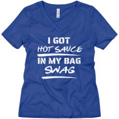 Ladies Relaxed Fit V-Neck Tee