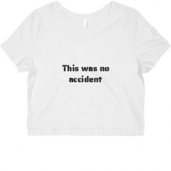 Ladies Slim Fit Crop Top Tee