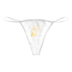 Basic White Thong Underwear