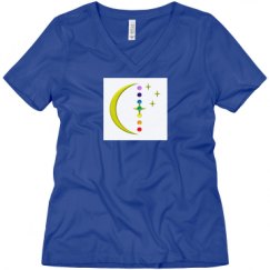 Ladies Relaxed Fit V-Neck Tee