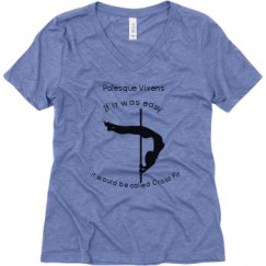 Ladies Relaxed Fit Super Soft Triblend V-Neck Tee
