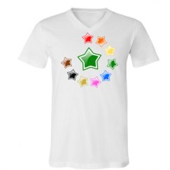 Unisex V-Neck Jersey Tee