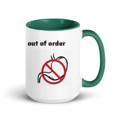 15oz Ceramic Mug with Color Inside