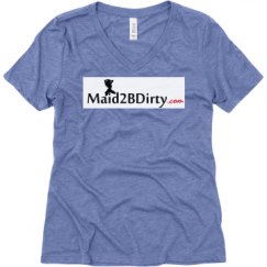 Ladies Relaxed Fit Super Soft Triblend V-Neck Tee