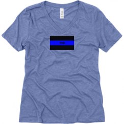 Ladies Relaxed Fit Super Soft Triblend V-Neck Tee