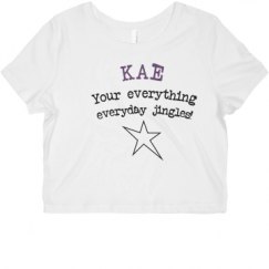 Ladies Slim Fit Crop Top Tee
