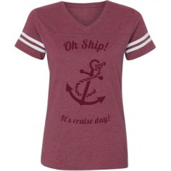 Ladies Relaxed Fit Vintage Sports Tee